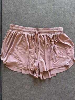 Light Mauve Women's Drawstring Lounge Shorts